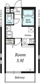 千葉県千葉市美浜区幕張西1【アパート】の間取り
