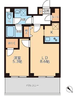 KDXレジデンス蒲田南【5階】の間取り