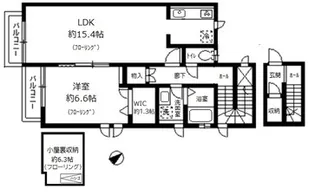 ラ・ヴィータ・ロッソ【2階】の間取り