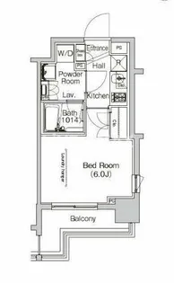 プラウドフラット門前仲町IV【3階】の間取り