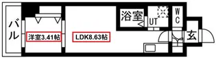 アーバンパーク新大阪【3階】の間取り