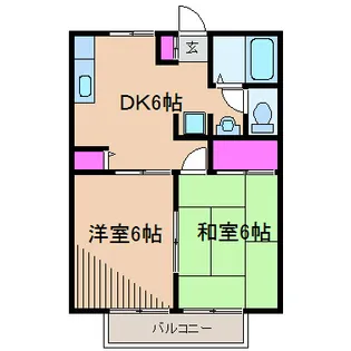 クレールハイツ【1階】の間取り