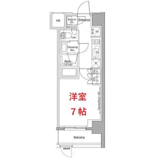 東京都品川区西大井1【マンション】の間取り