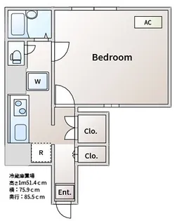 サニーコートS【1階】の間取り