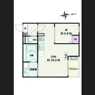 Jack heiwaI【3階】の間取り