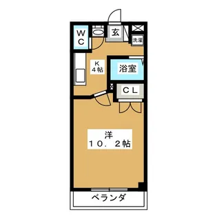 プチシャトー楽田【1階】の間取り