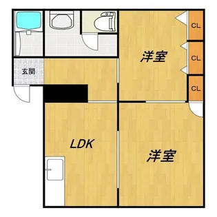 カーサボナール A棟【1階】の間取り