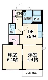 ドム・NiSi【1階】の間取り