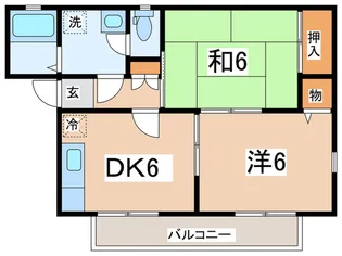 シャルム大倉山【1階】の間取り