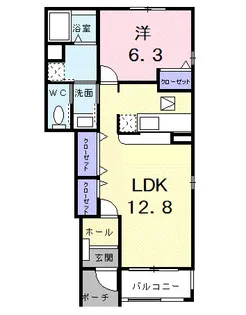 フォルビート【1階】の間取り
