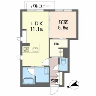 シャーメゾン アドバンス【1階】の間取り