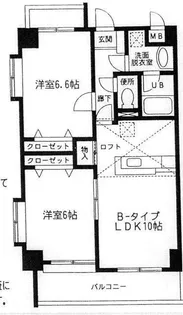 サンモール城郷【4階】の間取り