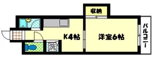 三石マンション【3階】の間取り