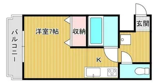 シャインロード帯山【2階】の間取り