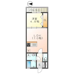 SevenStars栄田町【2階】の間取り