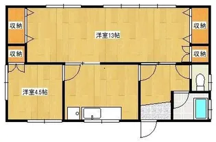 山梨県都留市田原3【一戸建】の間取り