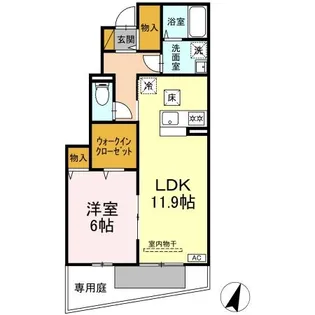 ノールメゾン I【1階】の間取り