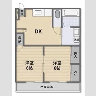 群馬県前橋市元総社町【アパート】の間取り