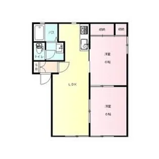 マーブル B【2階】の間取り