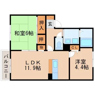 アイランド22【2階】の間取り