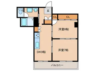 第7プリンスマンション【4階】の間取り