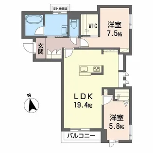 Aristio【2階】の間取り