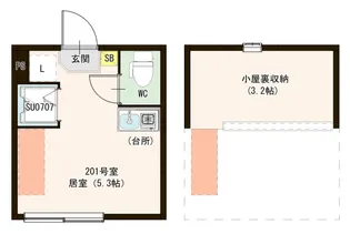 (仮称)柳原二丁目6 Designer AVAND【1階】の間取り