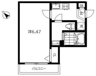 インベスト蒲田East7【2階】の間取り