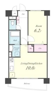 ソレアード武蔵浦和【3階】の間取り