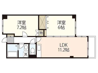 ロジェ岡山【3階】の間取り