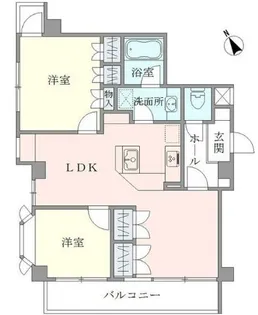 ベルメゾン千歳台【3階】の間取り