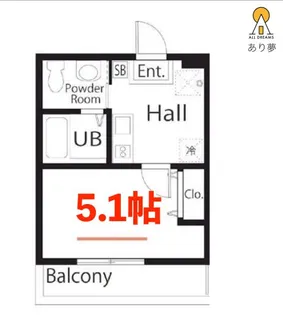 ハーミットクラブハウス根岸グラン【2階】の間取り