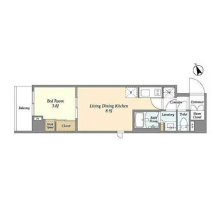 エル・セレーノ品川西大井【5階】の間取り