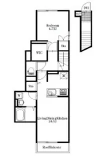 ウィステリアアイ【2階】の間取り