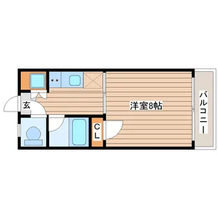 ファミール桃山【3階】の間取り