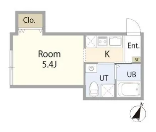 ボアソルテ竹ノ塚【2階】の間取り