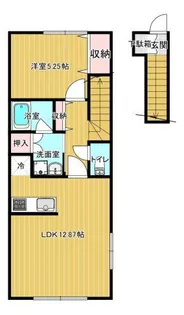 ブルジェオンB【2階】の間取り