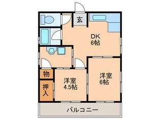 新尾頭マンション 1棟【4階】の間取り