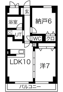 アルペンローゼ【1階】の間取り
