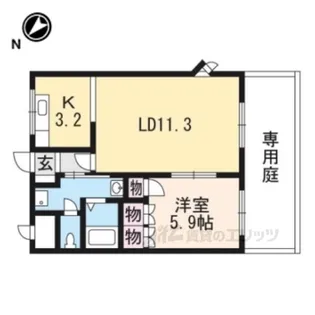 ハートランドヒル【1階】の間取り
