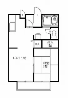 カーサ・ピエデルモンテ【1階】の間取り