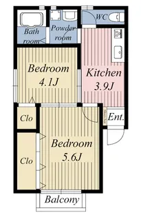 コーポすずき【2階】の間取り