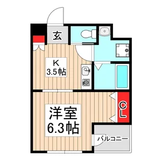 プログレス【3階】の間取り