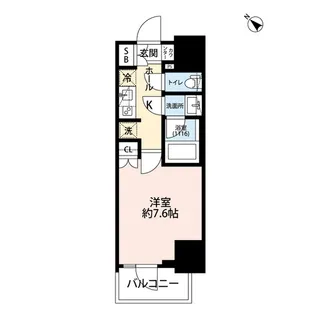 プレール・ドゥーク王子【8階】の間取り