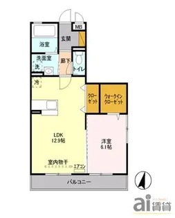 サンボナール北入曽【3階】の間取り