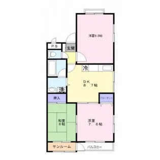 ルーラル速星【3階】の間取り