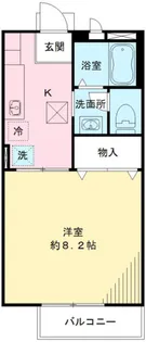 パレスコート聖蹟【1階】の間取り