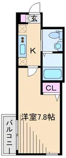 ハーミットクラブハウス東急元住吉【3階】の間取り