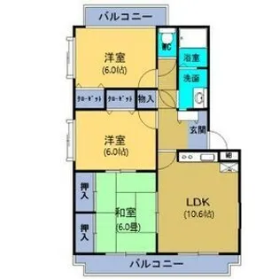 ユーミーアサヒ【4階】の間取り