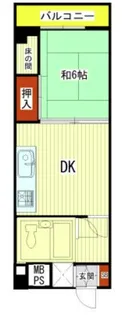 ダイアパレス三鷹【4階】の間取り